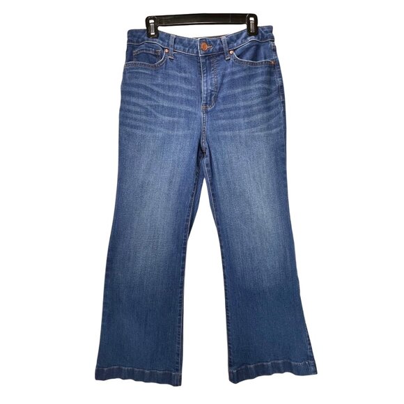 Lauren Conrad Denim - Lauren Conrad Jeans Super High Rise Curvy Flare 12S Blue Denim